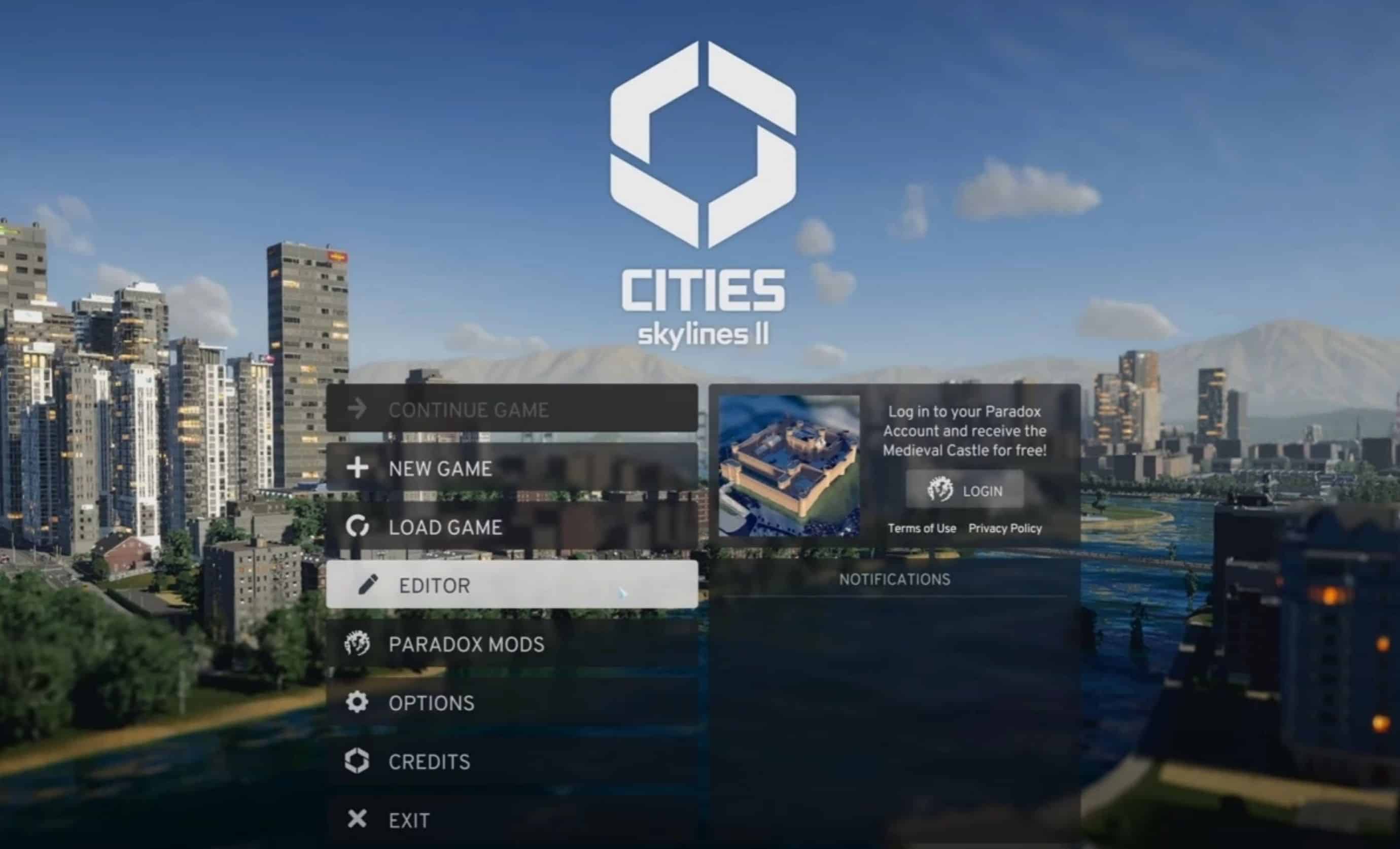 Enable Editor v1.0 | Cities: Skylines 2 Mod Download